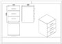 Hanah Home Vo17-Ba Conjunto de Muebles de Oficina